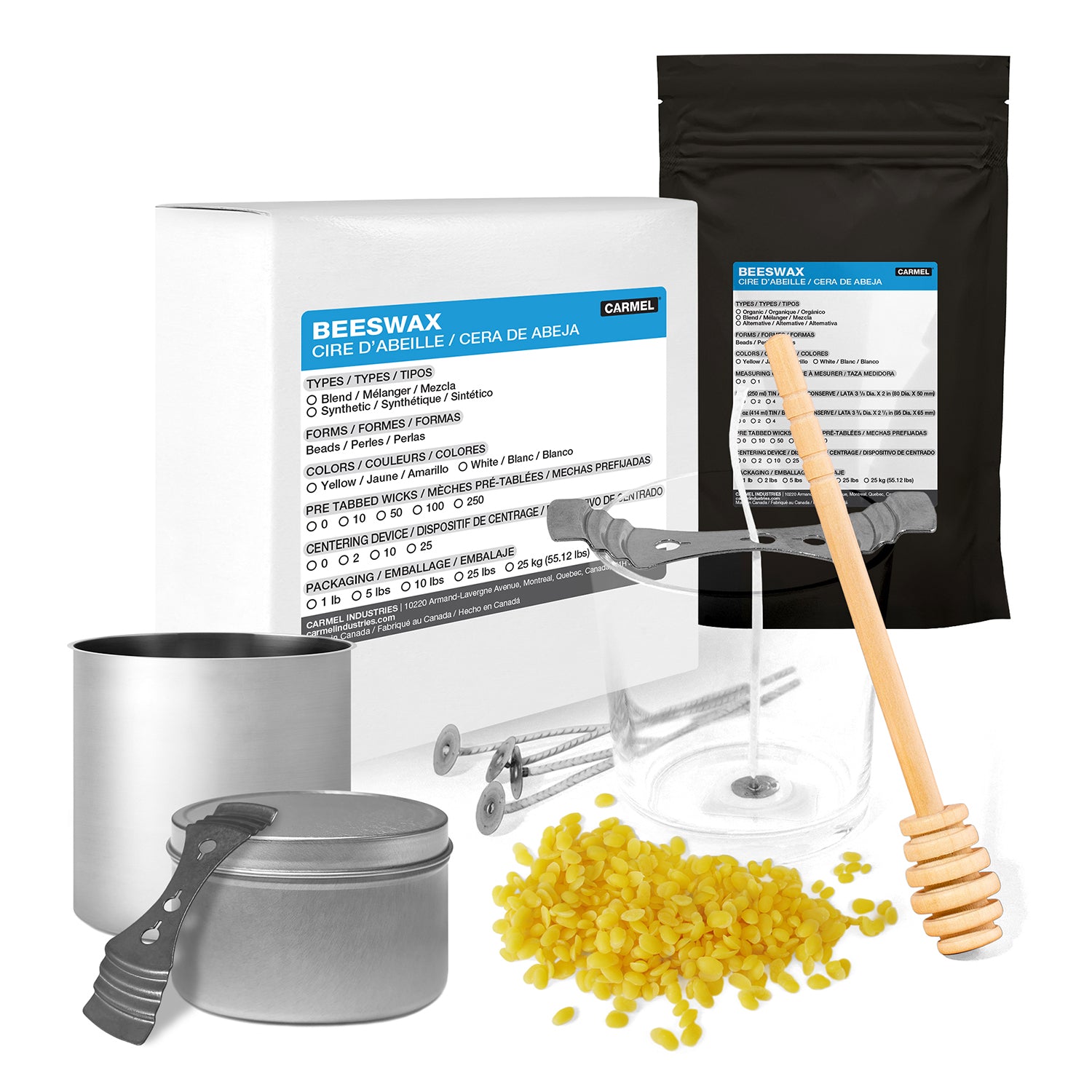Candle Making Kit with Beeswax