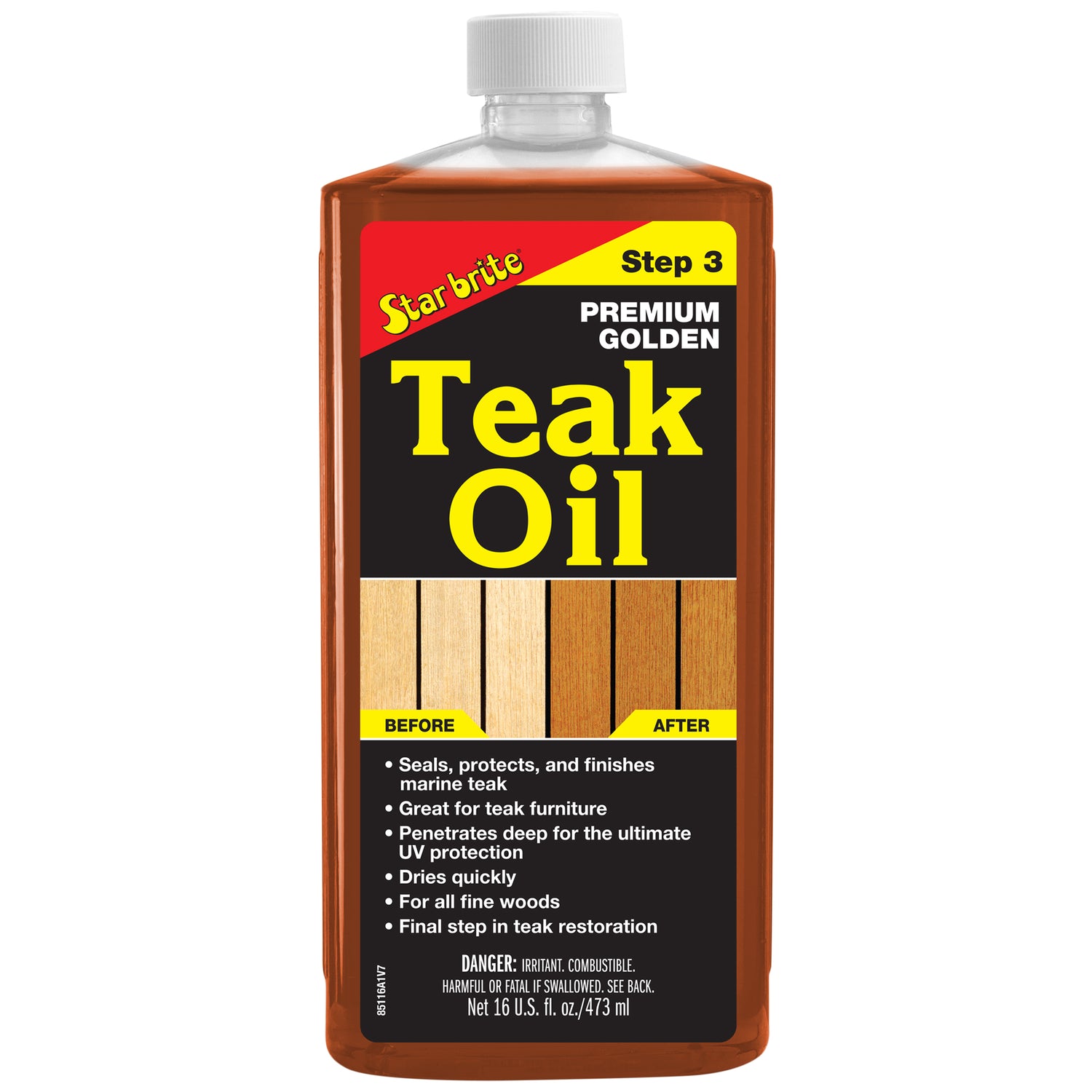 Premium Golden Teak Oil - Ideal for Boats, Furniture - Star brite Distributing, LLC