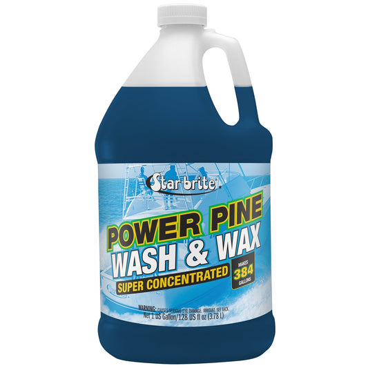 Power Pine Wash & Wax - Concentrated Marine Grade Formula - Star brite Distributing, LLC